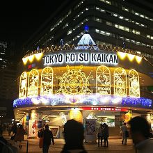 正面のイルミネーション(^^)v