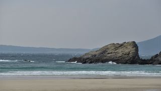 風があり波がある時でもきれいな色をした波がありました。