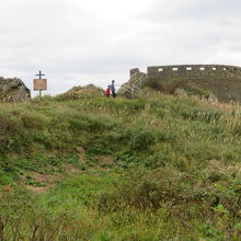 展望台を見ています