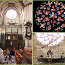 薔薇窓の下には伝説の小船が