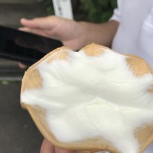 食べかけのソフト・・・
