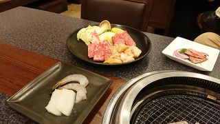 ホテル内の焼肉レストラン