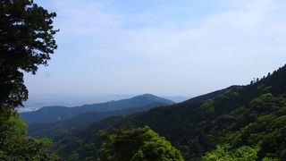ケーブルカーの駅のあたりが絶景です