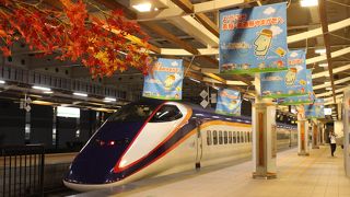 山形までは大混雑、山形から新庄まではガラガラです。