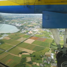 上空から見た下地地区＆与那覇湾