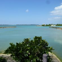 川満漁港よりの眺め