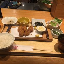 牡蠣フライ御膳