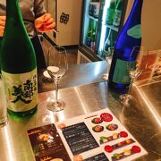 アルコールは日本酒のみです。