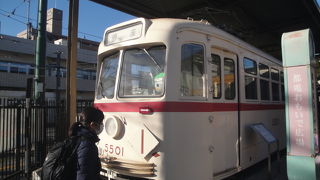 都電車両2両展示されています