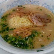 あっさりのとんこつラーメン