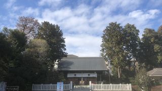 ちょうど七五三の祈祷してました