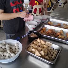 麺の具、どれも1個1RM