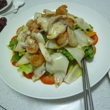 海鮮炒め、エビ、カニ、美味しい