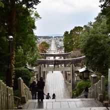 あいにくの曇り空