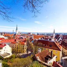 新旧両方の街が見渡せます。