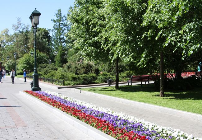 クレムリン入場時に通過する公園