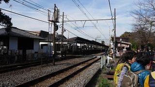 レトロ感が漂う駅