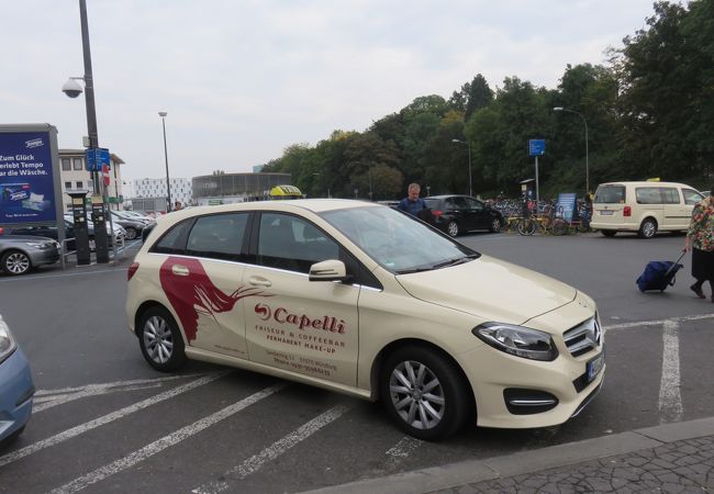 運転手さんがヴュルツブルク駅のホームまで、荷物を持って上がってくれました