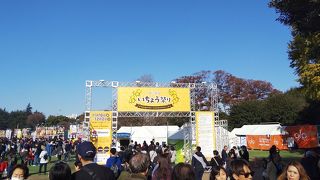 週末はすごい人出