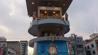 浜田駅前のからくり時計