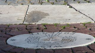 映画で有名な場所です。