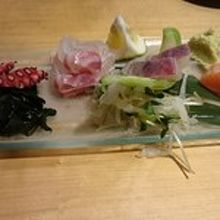 刺身の盛り合わせ