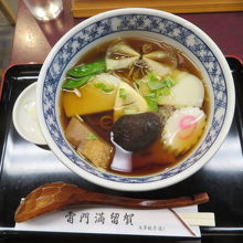 おかめそばを食べました