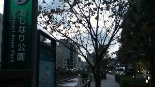 スカイツリーのすぐ横の公園