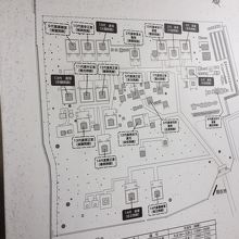 井伊家の墓所　代々のお墓の位置案内