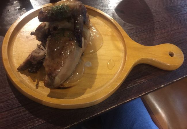 ロティサリーチキンを飲み放題で！