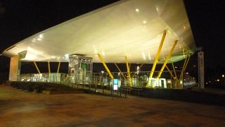 ライトアップされた夜景も素晴らしい