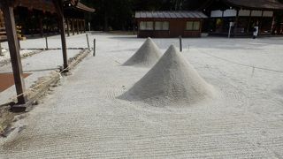 上賀茂神社境内にある盛砂