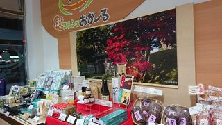 駅に併設されたお土産店