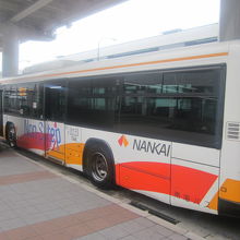 旅客ターミナル＝スカイビュー間の無料バスは平常運行です