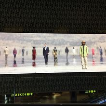 行く度にこの映像は違ってみるのが楽しみ