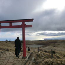箱根山頂付近から伊豆大島、伊豆半島方面