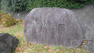 掛川城の周りの公園