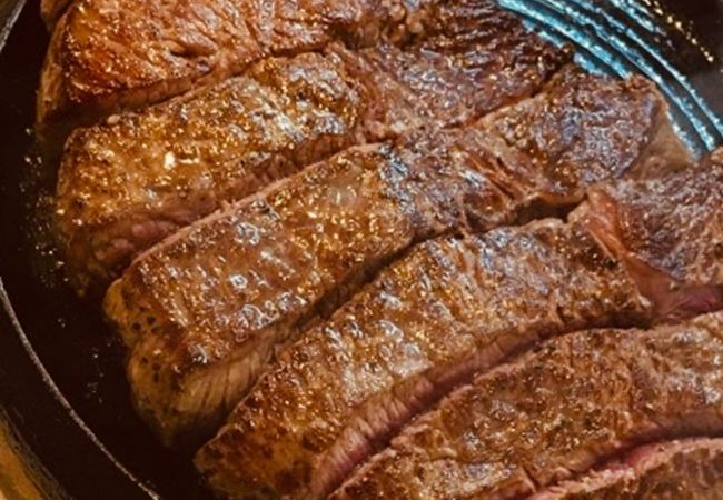 本格派ステーキを堪能