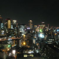 部屋から見た大阪の夜景