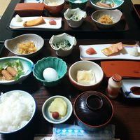 肘折温泉手堀洞窟温泉四季の宿松屋の朝食