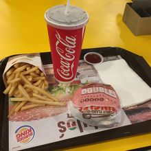 ダブルバーベキューバーガーセット