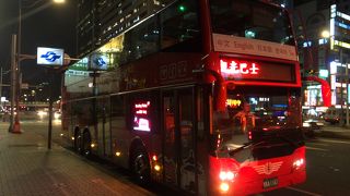 二階建てバスから見る台北の夜景は絶品！