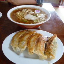 らーめんと餃子