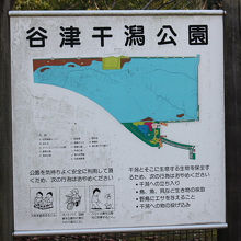 谷津干潟公園の案内図
