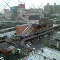 直ぐ下がＪＲ近江八幡駅と向こうがイオン