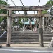 数方庭祭の準備をしていた忌宮神社