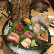 新鮮な魚が食べられる