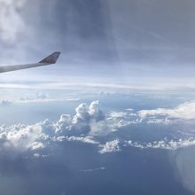 LCCでも高級飛行機でも、変わらず美しい空