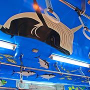 電車の中が水族館♪