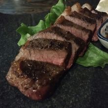 鹿肉　思っていた程臭くない　ちょっと硬かった